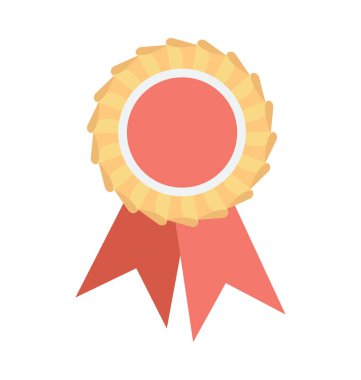 rozet renkli vektör simgesi