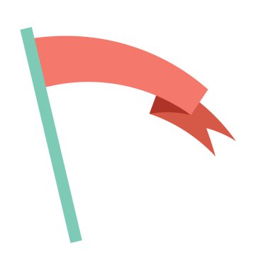 Bayrak renkli vektör simgesi 