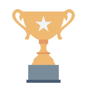 Kupa renkli vektör simgesi