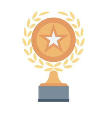 Kupa renkli vektör simgesi