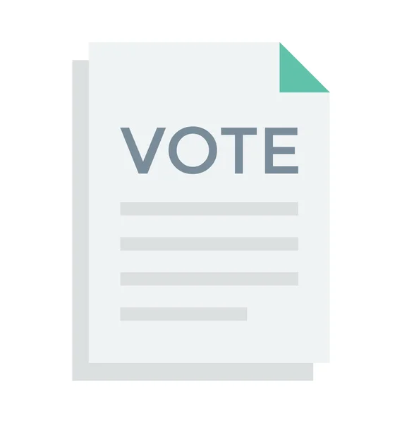 Vote Colored Vector Icon — Stock Vector