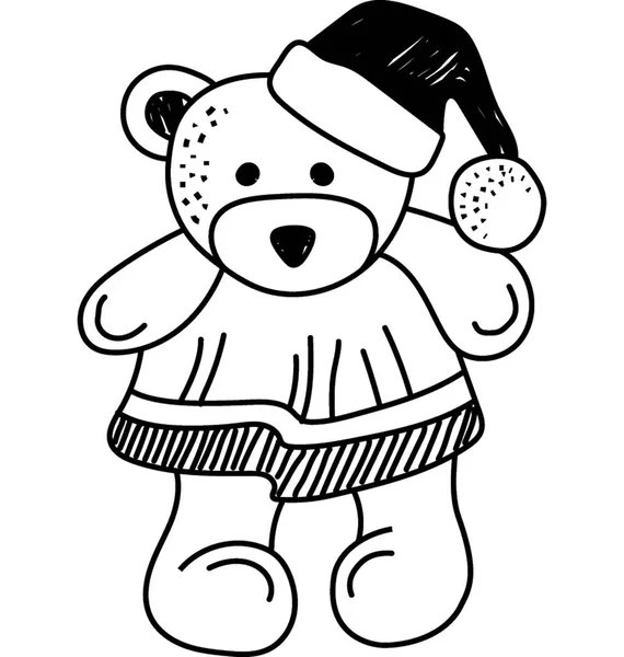 Teddy Bear Vector Icon — Stock Vector