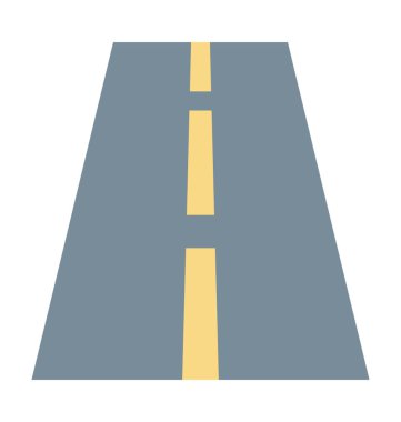 Yol renkli vektör simgesi