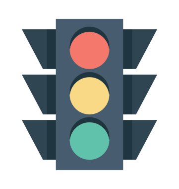 Trafik sinyalleri vektör simgesi