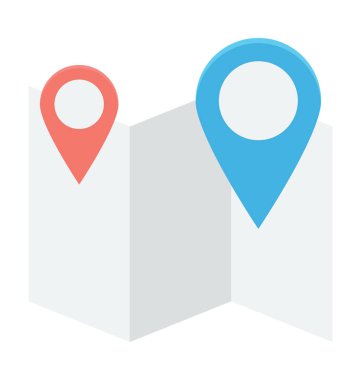 gps navigasyon vektör simgesi