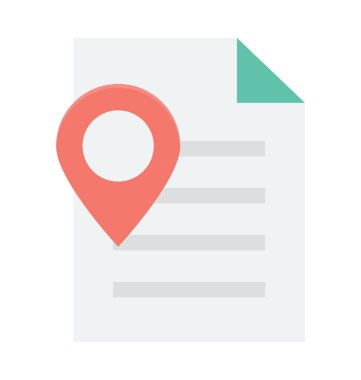 gps navigasyon vektör simgesi