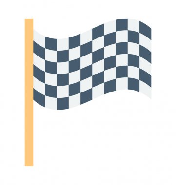 Checkered Flag Vector Icon  clipart