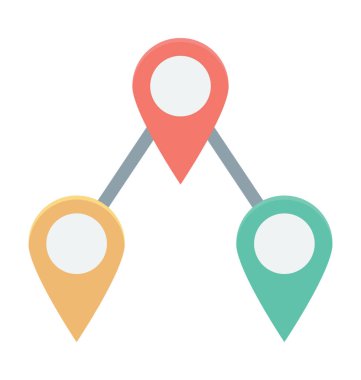 harita pin vektör simgesi