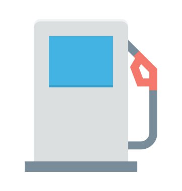 Yakıt istasyonu vektör simgesi