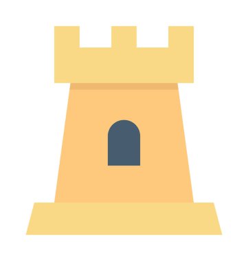 kale düz vektör simgesi