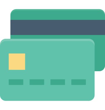 Kredi kartı vektör simgesi