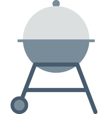 Barbekü ızgara vektör simgesi