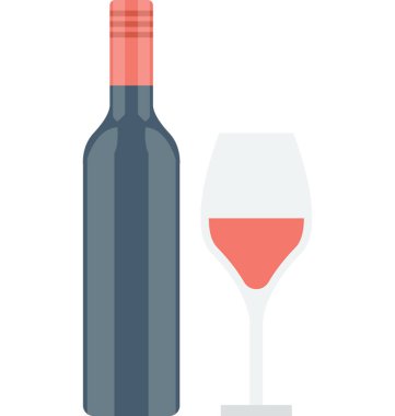 Alkol düz vektör simgesi 