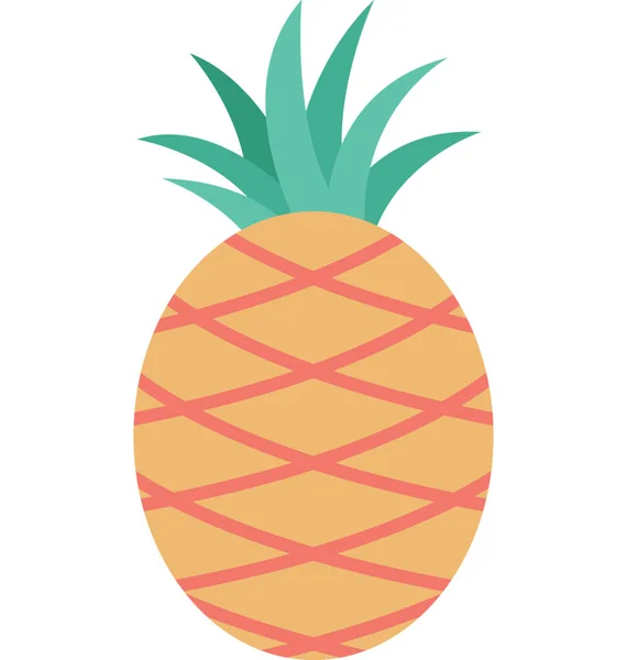 Pine Apple Vector Icon — Stock Vector