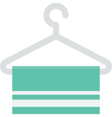 Banyo Havlu vektör simgesi