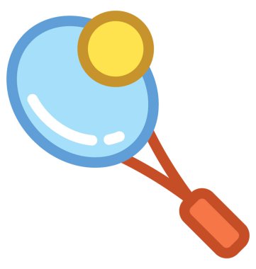 Squash düz vektör simgesi