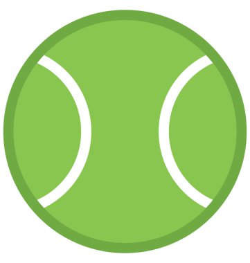 Top düz vektör simgesi