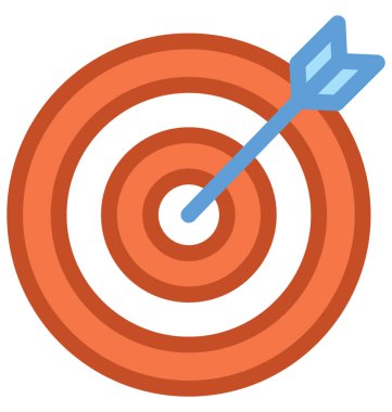 dart tahtası vektör simgesi