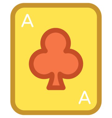 Maça kartı vektör simgesi