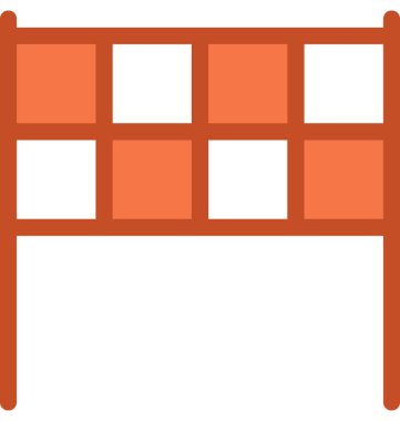 Bitiş noktası vektör simgesi