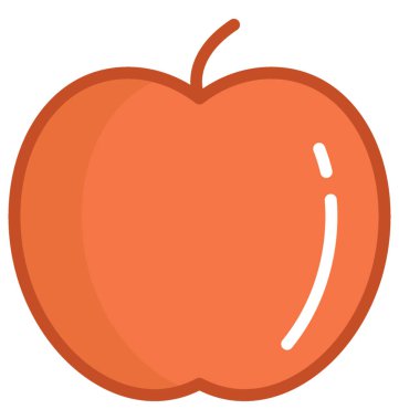 Apple Düz Vektör Simgesi