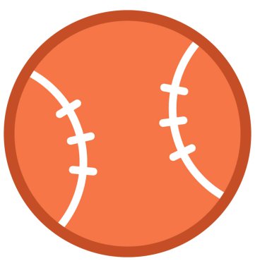 Top düz vektör simgesi