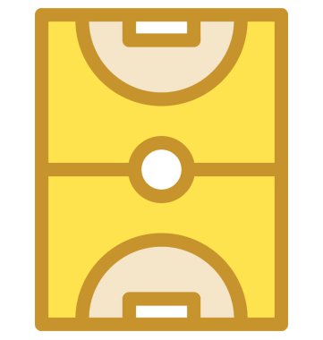 Futbol alanı vektör simgesi