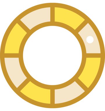 Hayat kemer vektör simgesi