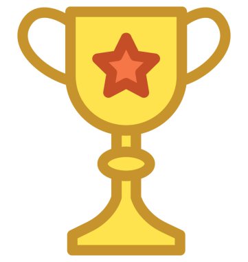 Trophy Düz Vektör Simgesi