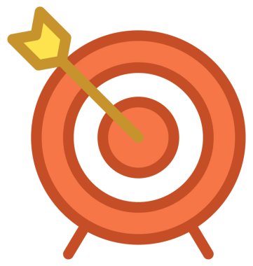 dart tahtası vektör simgesi