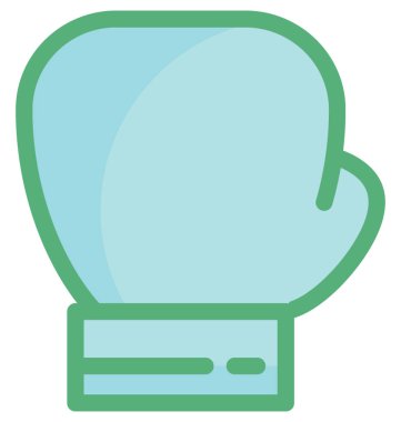 Boks eldiveni vektör simgesi