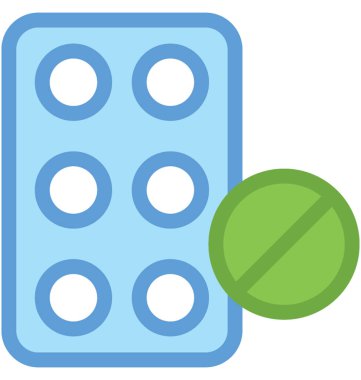 Vitaminler düz vektör simgesi