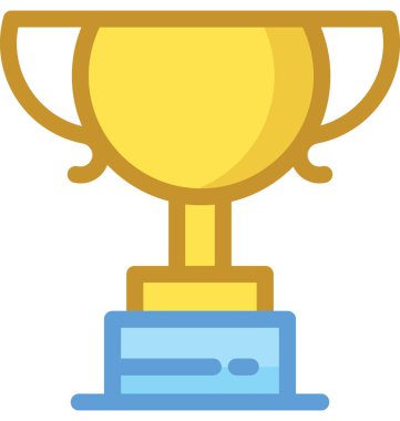 Trophy Düz Vektör Simgesi