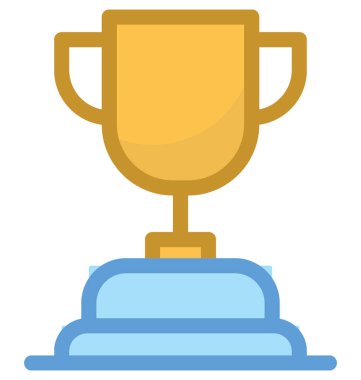Trophy Düz Vektör Simgesi