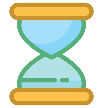 Saat cam vektör simgesi