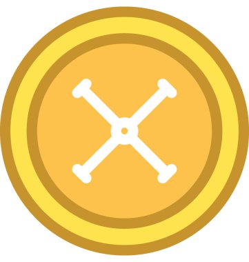 Casino çip vektör simgesi