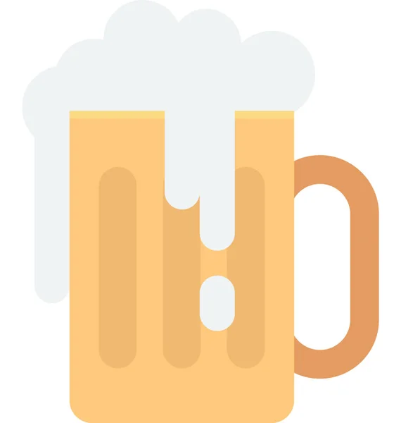 Beer Mug Vector Icon — Stock Vector