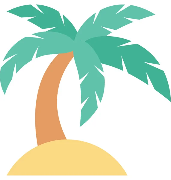 Иконка Вектора Пальмы — стоковый вектор