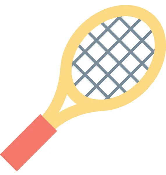 Tenisz Ütő Vektor Ikon — Stock Vector