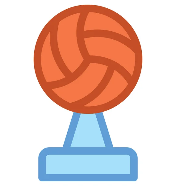 Ícone Vetor Troféu Voleibol —  Vetores de Stock