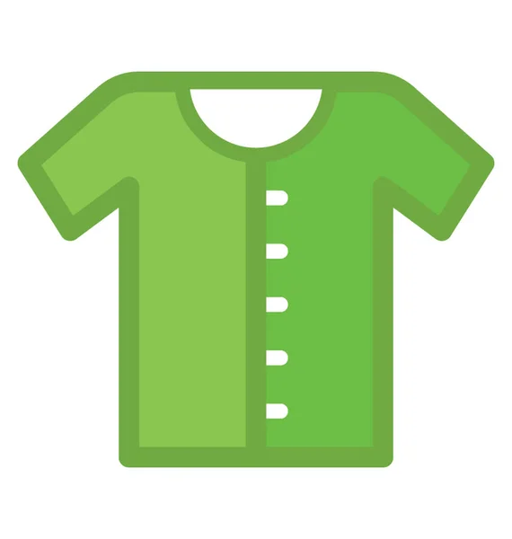 Camisa Plana Vector Icono — Archivo Imágenes Vectoriales