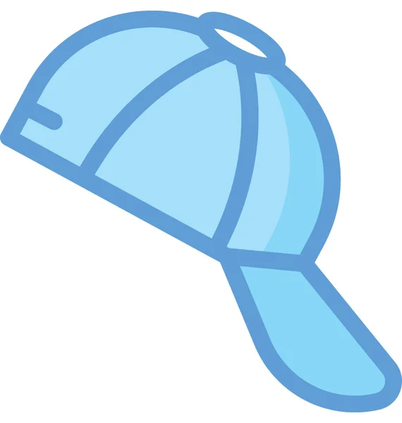 Baseball Cap Vector Ícone — Vetor de Stock