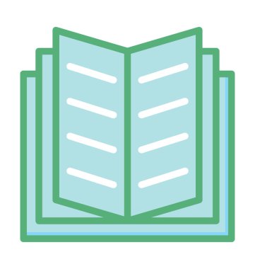  Kitap vektör simgesini aç 