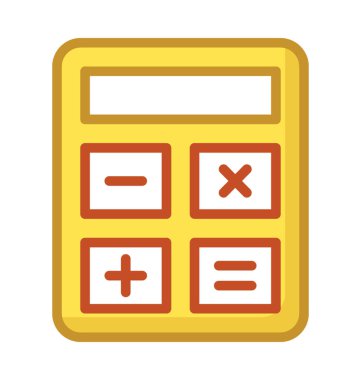  Hesap makinesi vektör simgesi 