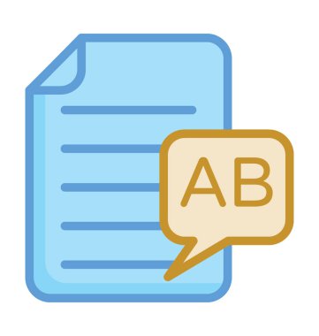  Metin sayfası vektör simgesi 