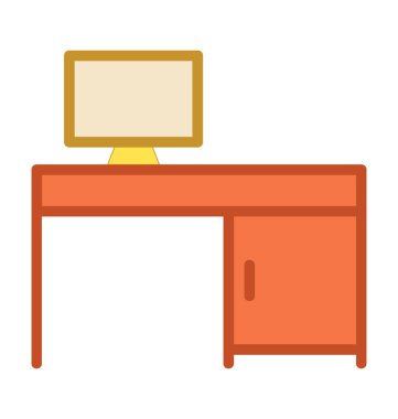  ofis masası vektör simgesi 