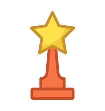  Yıldız Trophy vektör simgesi