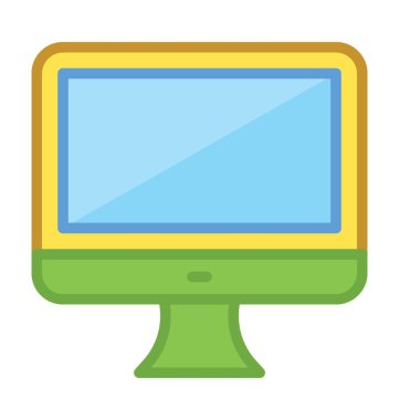  monitör vektör simgesi 