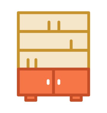  Kitaplık vektör simgesi