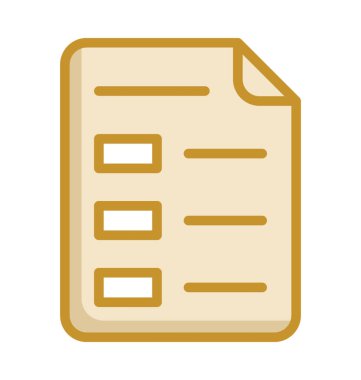  Denetim listesi vektör simgesi 